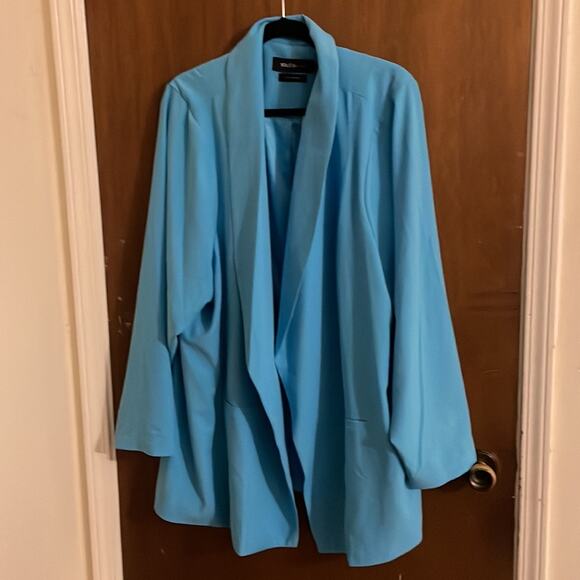 Torrid crepe blazer sky blue - Picture 7 of 9